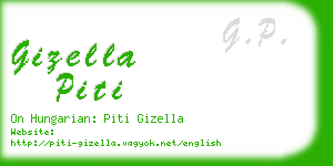 gizella piti business card